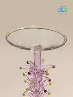 новогодний бокал с фигуркой ёлки на ножке