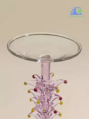 новогодний бокал с фигуркой ёлки на ножке