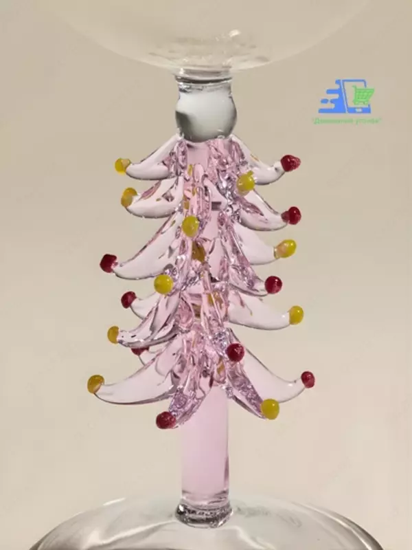 новогодний бокал с фигуркой ёлки на ножке ЯТТ "Домашний Уголок"