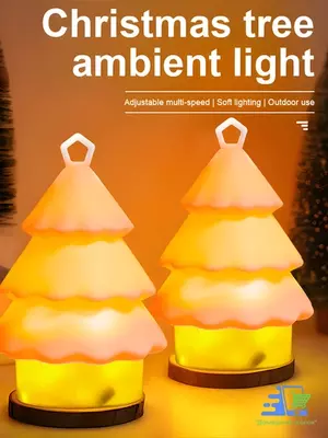 Перезаряжаемый кемпинговый силиконовый фонарь-ёлка (1800 мА·ч.) Только в розницу