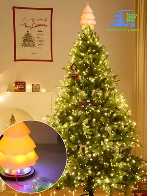 Новогодний светильник-ёлка с гирляндой (1800 мАч)