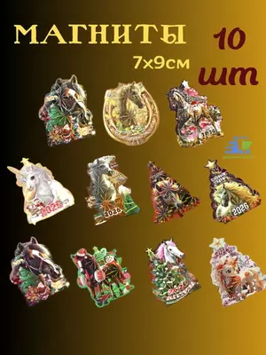 Новогодний магнит на холодильник Символ 2026 года