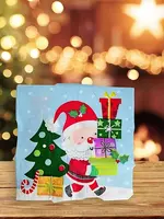 Новогодние салфетки с рождественским принтом