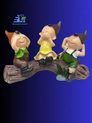 Декоративная статуэтка из смолы «Не вижу, не слышу, не говорю»