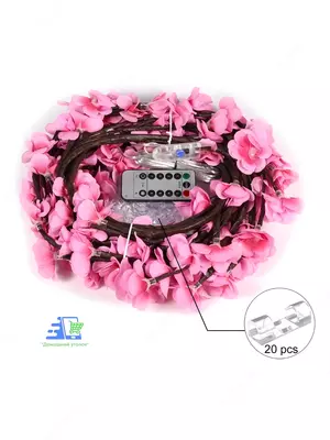 Бра светодиодное "Ветка Сакуры" настенное , LED, гибкая, USB