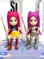  K-Pop Demon Hunters syurpriz haykali | jin ovchisi kolleksiyasi keypopi - Suvenir haykalchalar