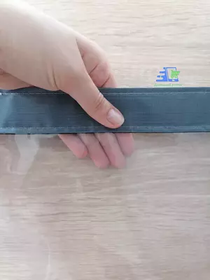 Прозрачная магнитная штора на дверь от холода и ветра, EVA, 210 см