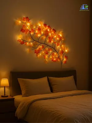  Бра светодиодное Осенние листья настенное   LED  гибкая  USB Только в розницу