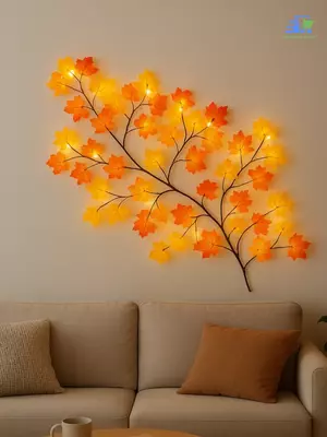Бра светодиодное "Осенние листья" настенное , LED, гибкая, USB