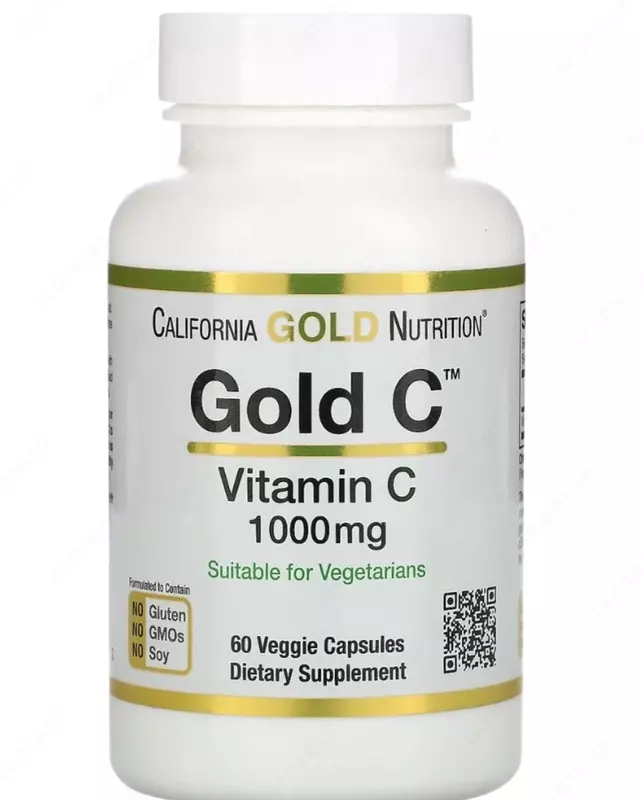 Витамин C Gold Nutrition США 1000mg 60 капсул - 90 000 сум