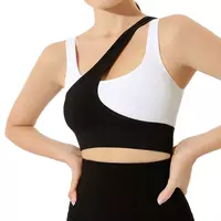 Топ с тройными лямками (Черно-белый цвет)