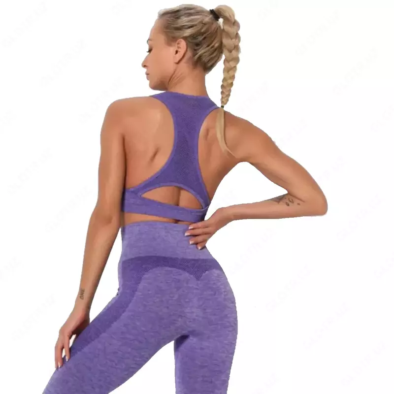 Топ с вырезом на спинке (Фиолетовый)