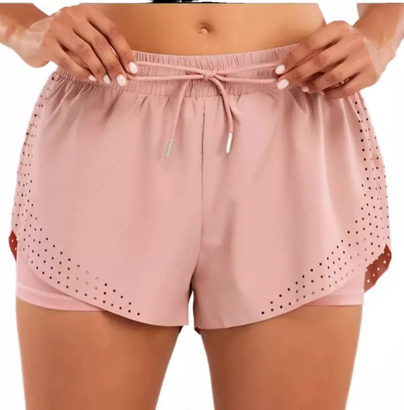 Шорты двойные	(розовый)