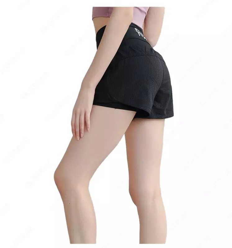 Шорты с надписью Run (чёрный)