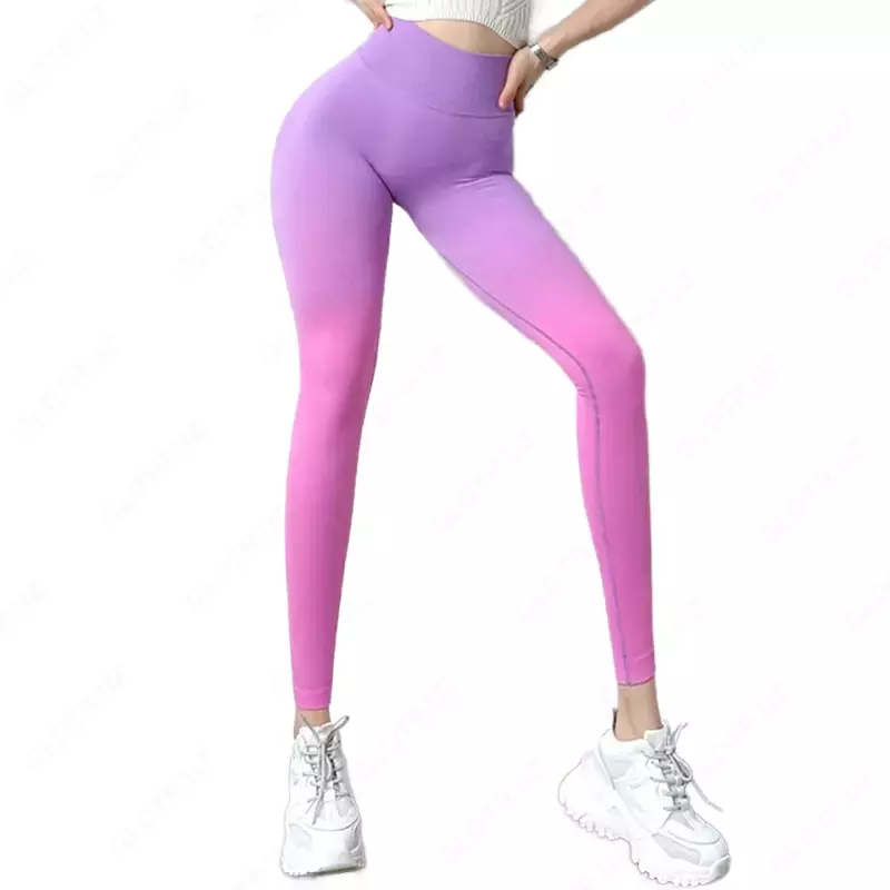 Леггинсы омбре	 пуш-ап