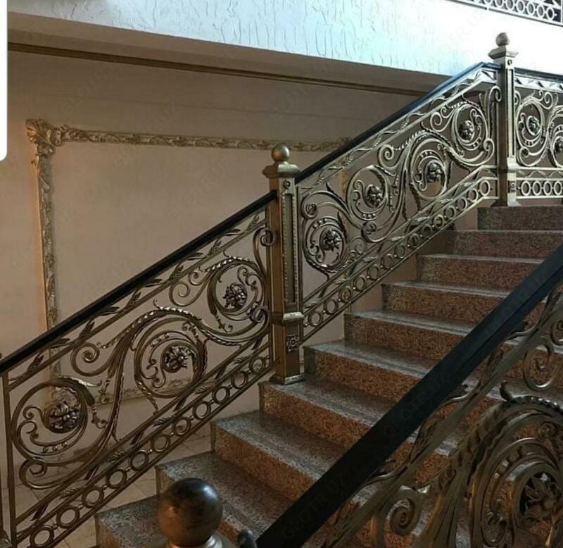 Кованые перила (бронзовые)