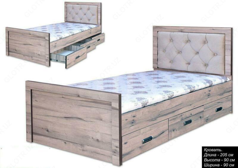 Кровать односпальная на заказ арт 002 - 1 450 000 сум