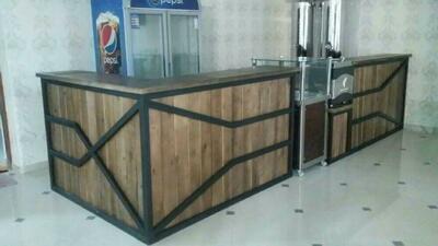 Барная стойка в стиле лофт модель "24" - Цена по запросу