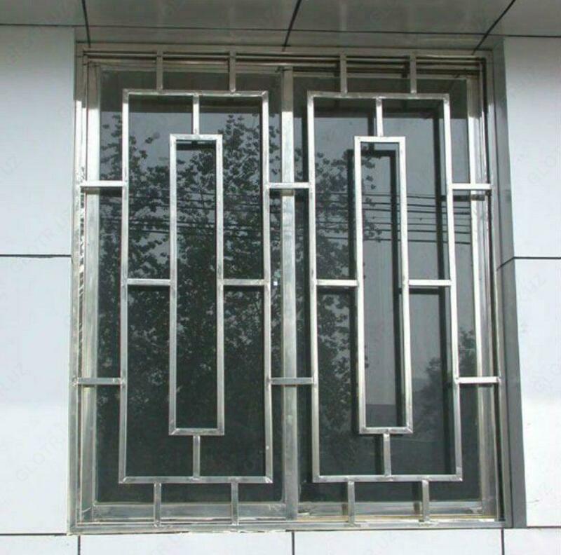 Derazalardagi soxta panjaralar oq rangda