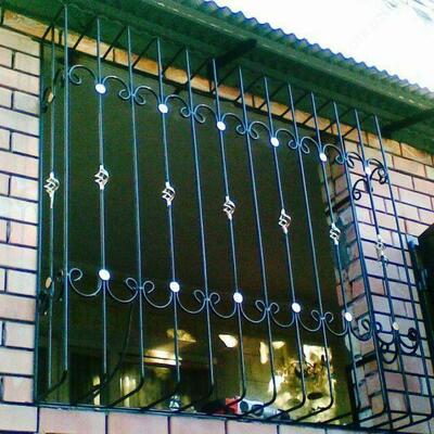 Цена по запросу Кованные решетки на окна с узором