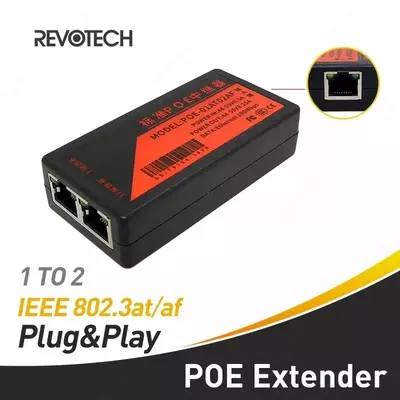 PoE удлинитель 1x2 100М