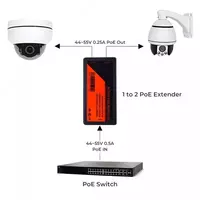 PoE удлинитель 1x2 100М