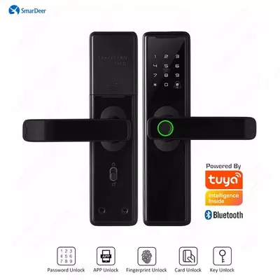Умный замок автономный биометрический Tuya WiFi
