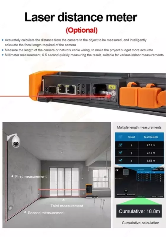 8 374 261 so'm Ko'p funksiyali tarmoq CCTV All-in-one tester