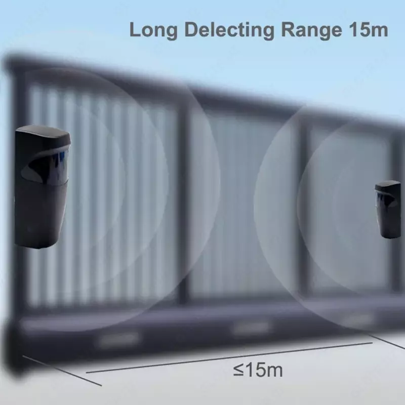 Инфракрасный датчик фотоэлемент с батарейкой для автоматических ворот - ZKTeco