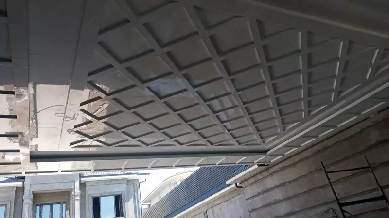 Alukobond va travertin Toshkentda fasad ustasi alukobond va alkafon /Alyukobond 022