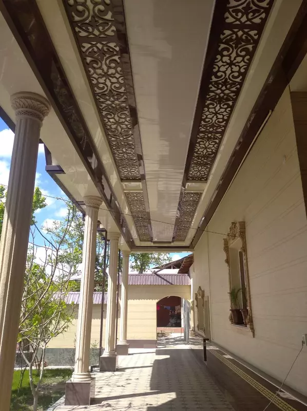 Alukobond va travertin Toshkentda fasad ustasi alukobond va alkafon /Alyukobond 043