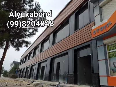 Alukobond va travertin Toshkentda fasad ustasi alukobond va alkafon /Alyukobond 072