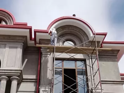 Alukobond va travertin Toshkentda fasad ustasi alukobond va alkafon /Alyukobond 086