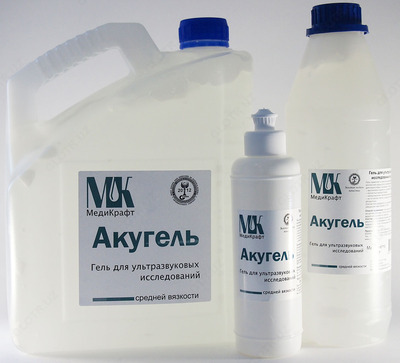 Акугел для Ультразвуковых аппаратов высокой вязкости ООО «МЕДИКРАФТ»