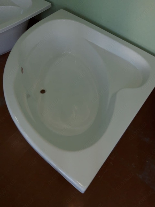 Ванна полимер мраморная угловая 1300х1300х430