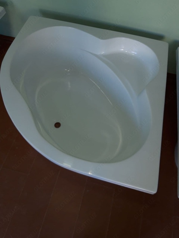 Ванна полимер мраморная угловая 1200х1200х420