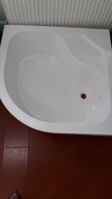 Ванна полимер мраморная угловая 1100х1100х410