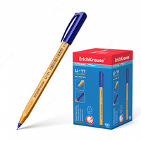  Ручка шариковая ErichKrause U-11 Yellow  Ultra Glide Technology  цвет чернил синий - 