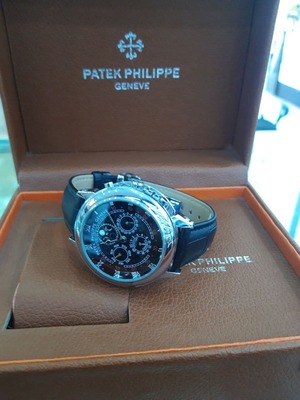 "PATEK PHILIPPE" ni tomosha qiling (qora)
