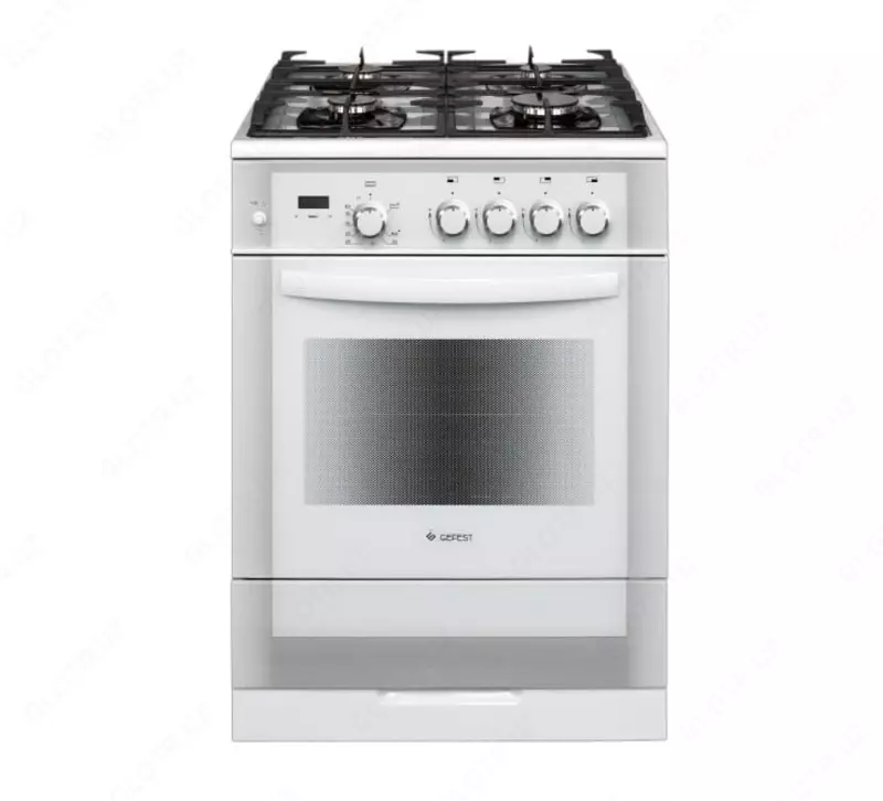 "Gefest" gaz plitasi 6500-03 0042 (Oq/Kumush) - 8 308 000 so'm