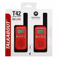  Портативная радиостанция Motorola Talkabout T42  2 шт. (Красная) Только в розницу