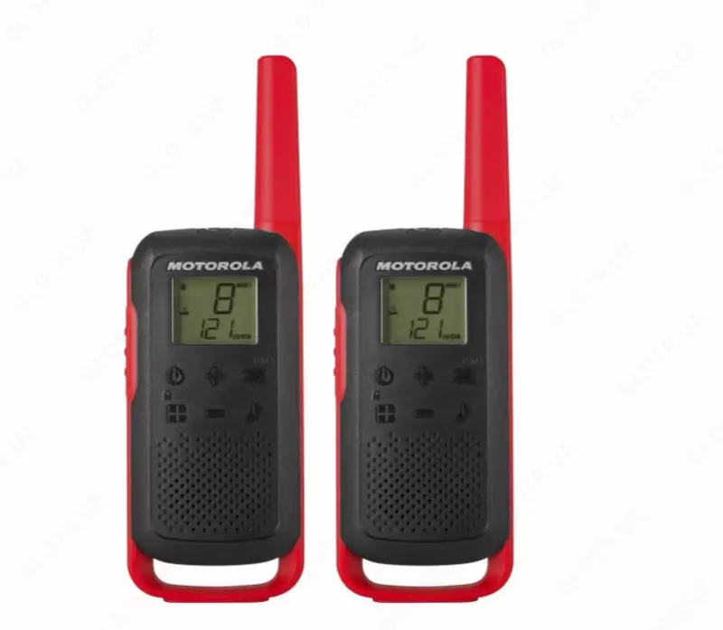 Portativ radio Motorola Talkabout T62  2 dona. (Qizil/qora)