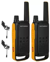 Portativ radio Motorola Talkabout T82 Extreme  2 dona. (Apelsin/qora)