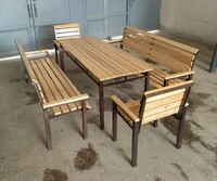 Дачные стол и скамейки