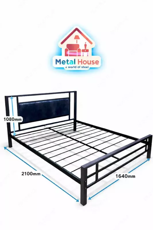  Двухспальная кровать металлическая - 