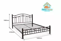  Ikki kishilik metall karavot - 