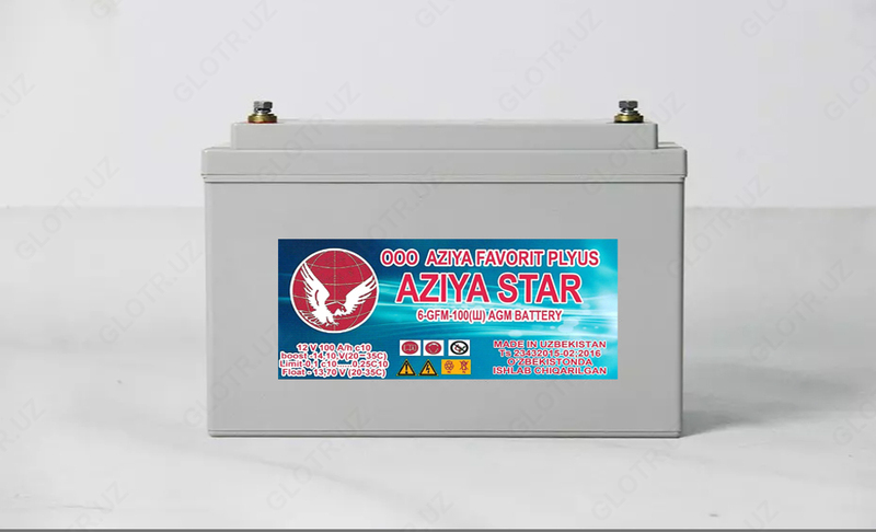 Гелевый аккумулятор 12В 100Ач AZIYA STAR