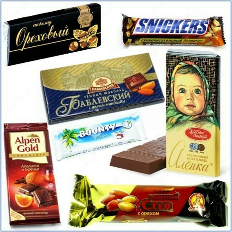  Плиточный шоколад Бабаевский с мандарином и грецким орехом - 