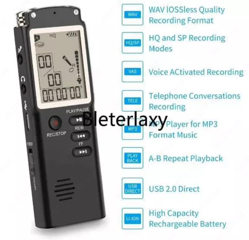 Эдм - Диктофон 25-30 часов непрерывной записи 16 Гб