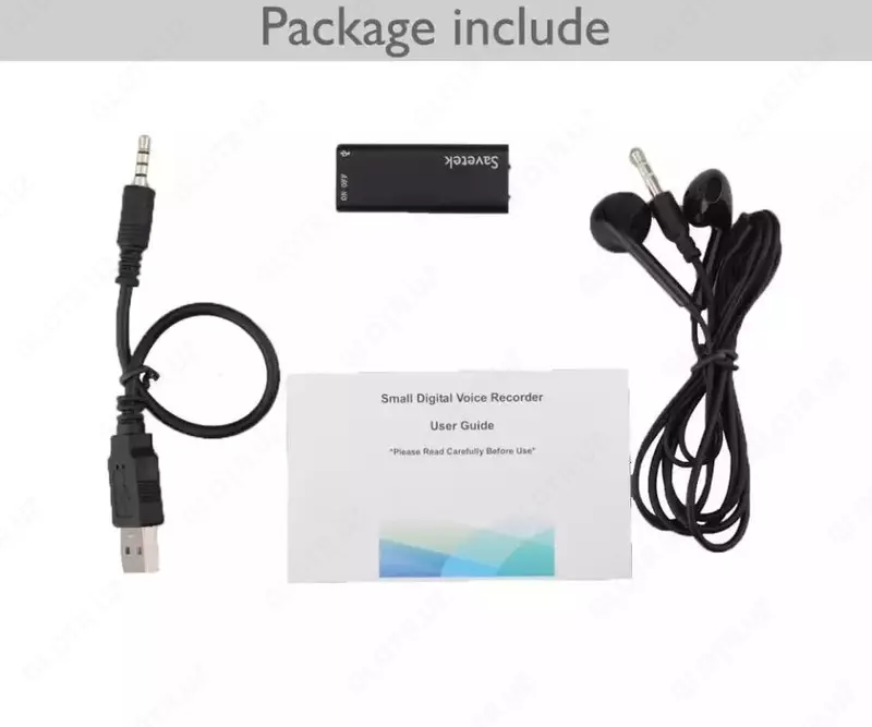 Эдм - мини - Диктофон "Savetek" GS-R01S 8ГБ - 12-15 часов непрерывной записи